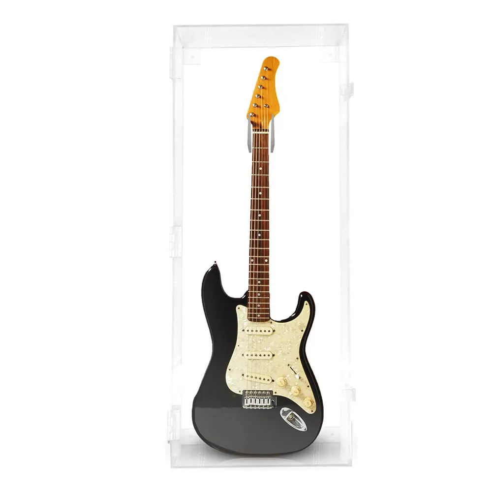 

Hooqu Custom Size Plexiglass Guitar Storage Case Box With Lock Wall Mounted Clear Acrylic Display Cabinet Acrylic Guitar Case