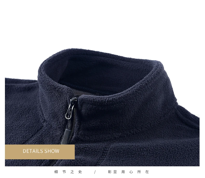 Polar Fleece Norwegen Weste Herren Outdoor Winter Warme Weste Mantel Stehkragen Armee Verdickte Westen Kleidung Jacke Ärmellose Weste – Detail 2