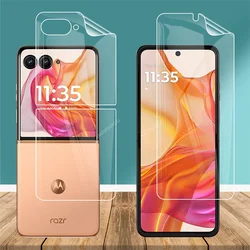 For Motorola Razr 60 50 Razr50 Ultra Plus 2024 Clear / Matte Anti-Fingerprints Hydrogel Full Cover Soft Screen Protector Film