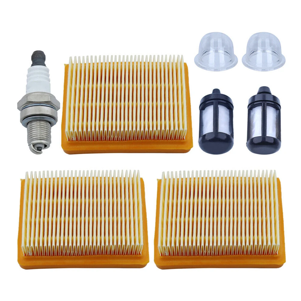 Reliable Air Fuel Filter Set Designed to Fit Trimmer and Cutter Models Using For Prime Bulbs Includes 3 Filters