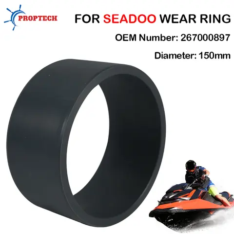 Seadoo 150mm 웨어 링 GTI/GTS/GTI SE 90 플라스틱 SEA-DOO 제트 스키 부품 교체 267000897