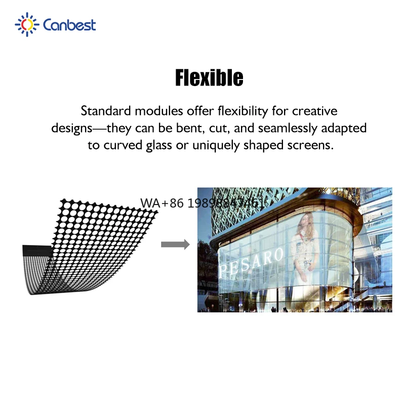 

5000cd Indoor Invisible P2 P4 P6.25 Wifi Digital Holographic Transparent Led Advertising Screen Display on Glass Window