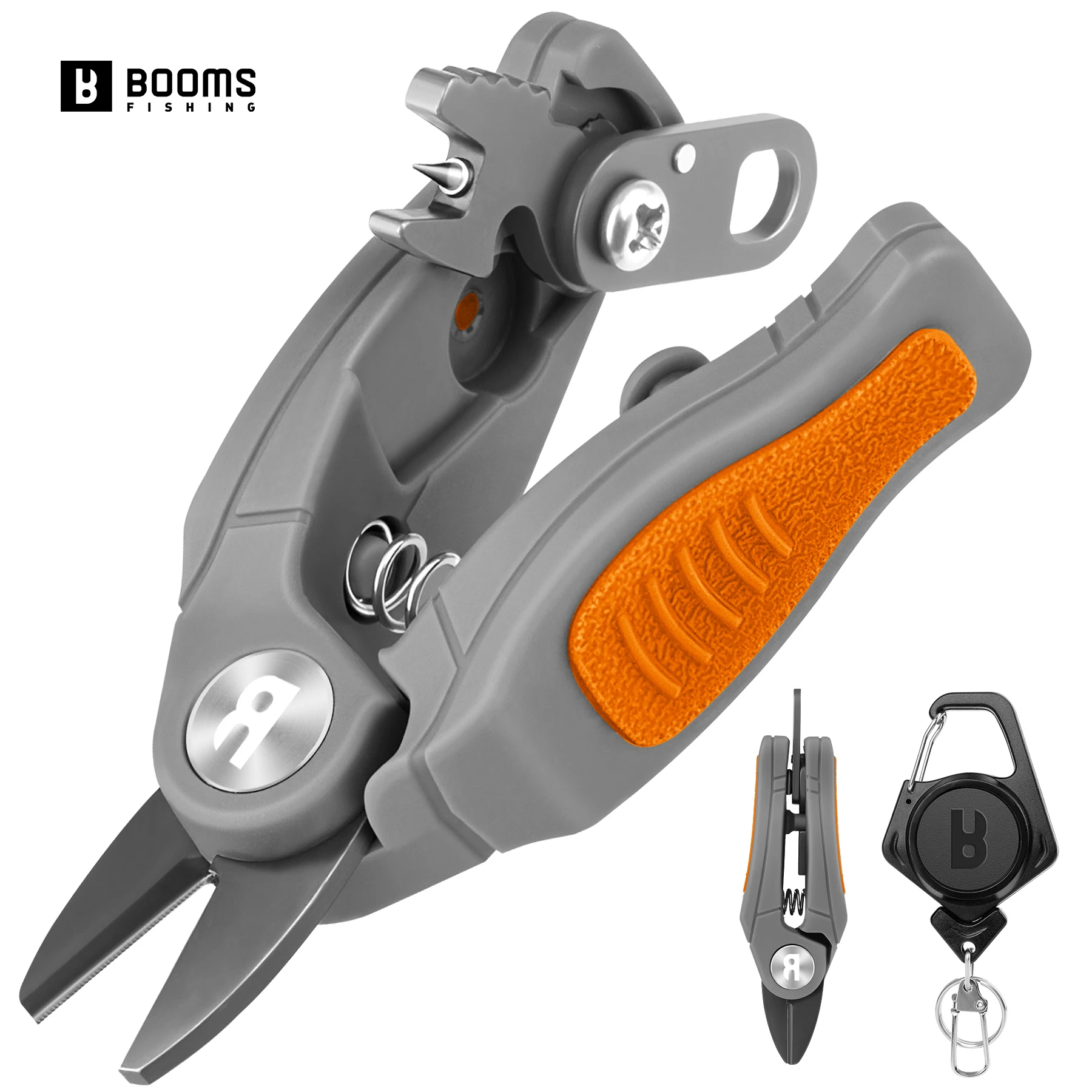 Ausleger Angelschnurschneider mit Retraktor, Mini-Angelschere aus Edelstahl für geflochtene Mono-Fluor-Schnur, Reinigungsnadel-Werkzeug – Detail 4