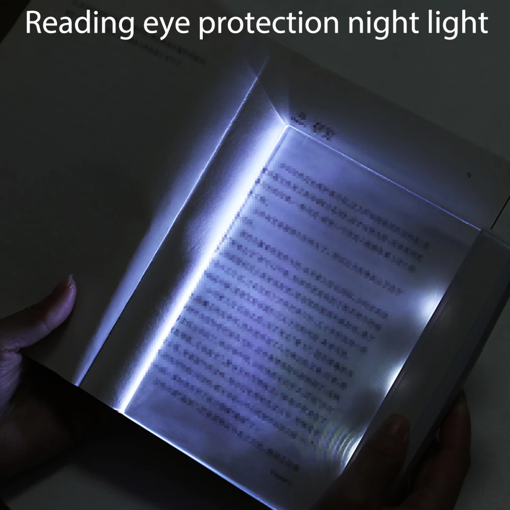 

LED Reading Bright Light Lamp Portable Bookmark Light Wedge Book Light Eye Caring Study Tools For Car Travel Bed Students