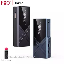 FiiO KA17 Portable USB DAC Audio HiFi Decoder, Dual ES9069Q PCM768 DSD512 3.5/4.4mm Output for Android iOS Mac Win10