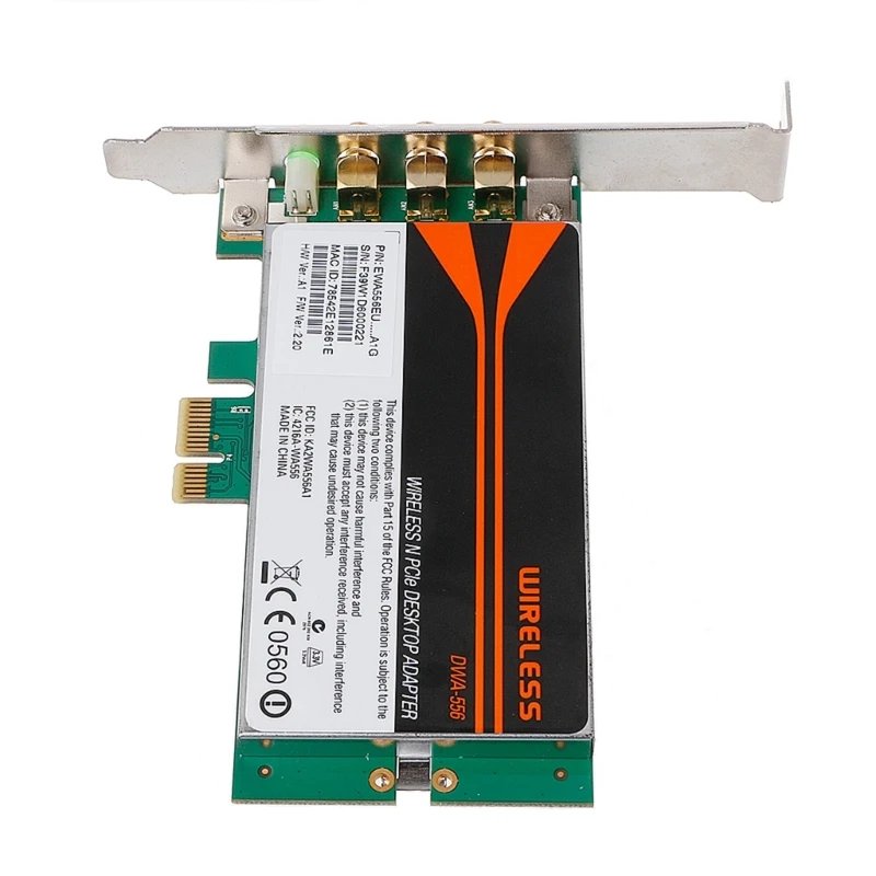 DWA-556 Wireless N PCI-E Desktop Adapter WiFi Card Low Profile Drop Shipping