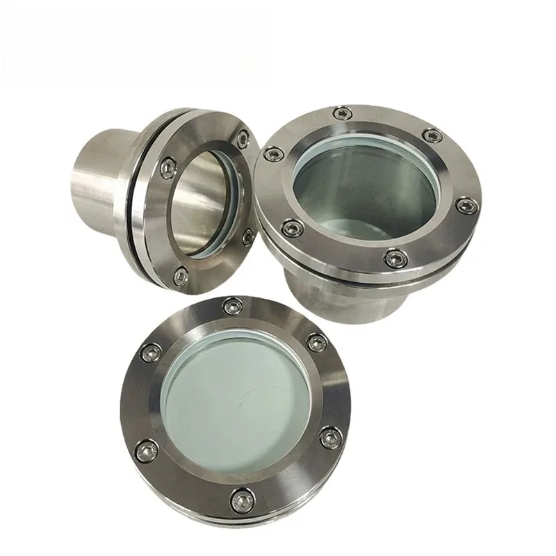 For 304 Stainless Steel with Neck Flange Sight Mirror, Observation Hole Sight Mirror