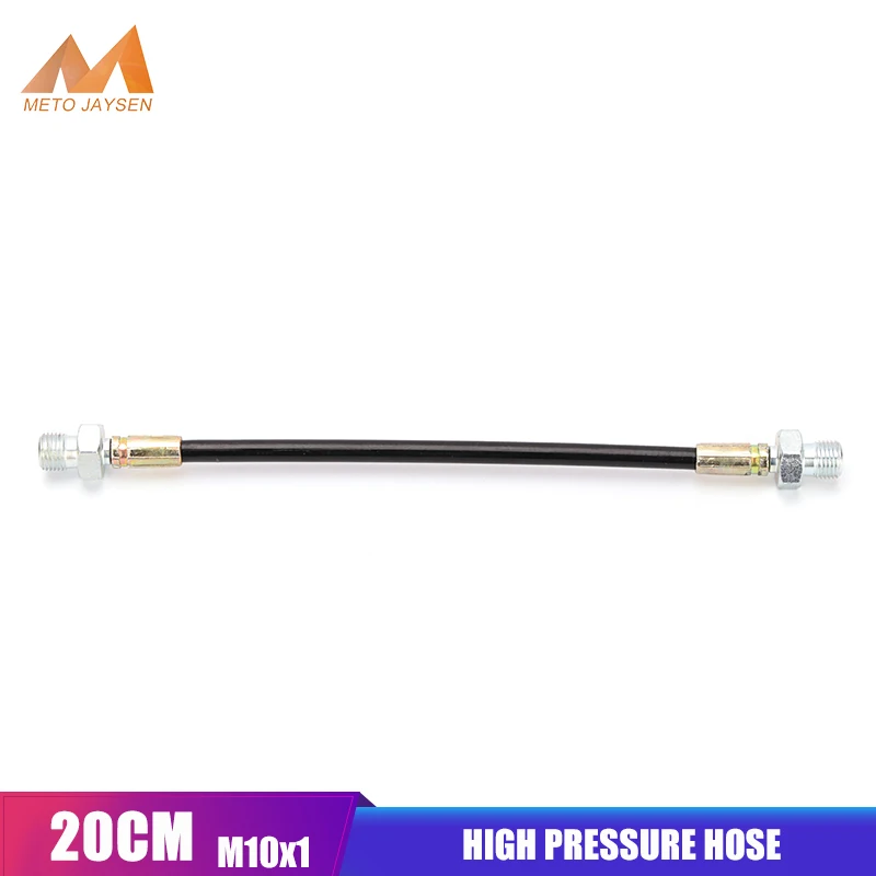 Mangueira de nylon de alta pressão, 20cm, rosca m10x1, pcp, recarga de ar pneumática, 40mpa, 400bar, 6000psi, peças e acessórios de bombas de ar