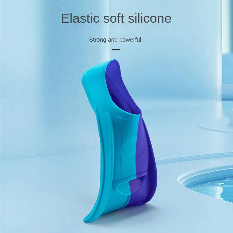 Pinne professionali per immersione maschili e femminili in silicone, pinne corte per nuoto, kit attrezzatura per pinne per bambini con pinne da