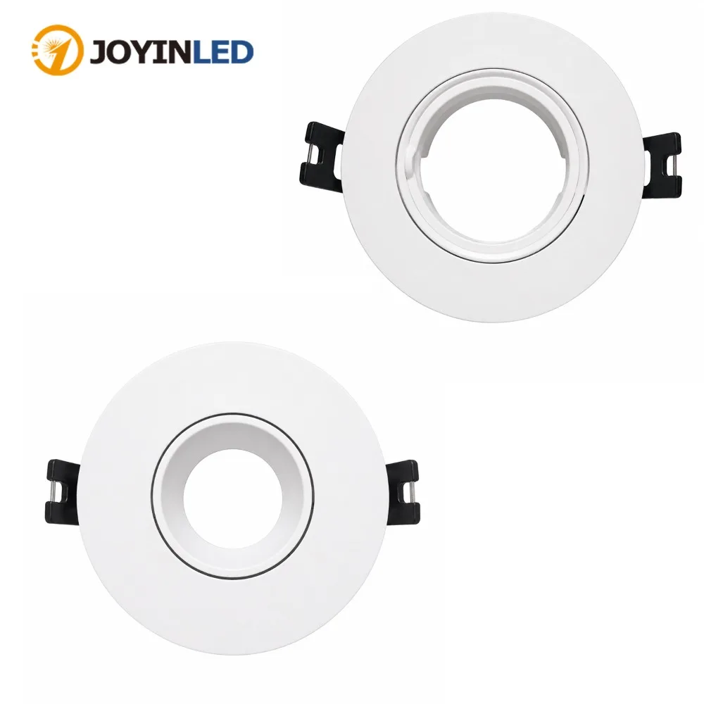 JOYINLED Recessed Spotlights GU10 White Ceiling Spotlight Frame with GU10 MR16 Socket Mounting Frame for LED Halogen Round Light