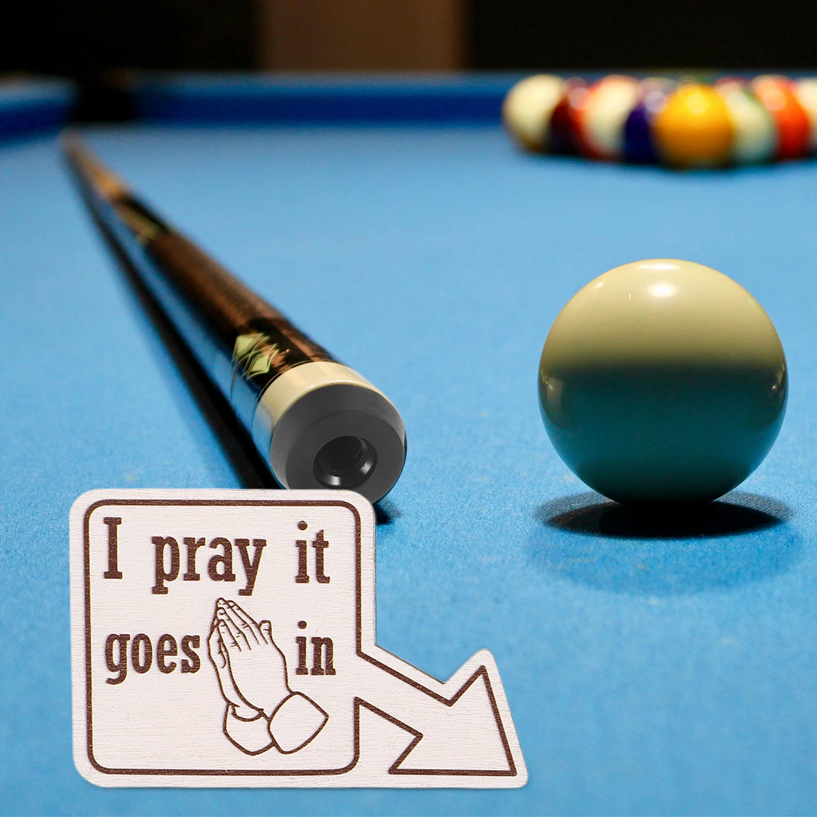 

3 Pcs Decor Billiard Ball Pocket Markers Point Crafts Wood Sign Accessories for Pool Players