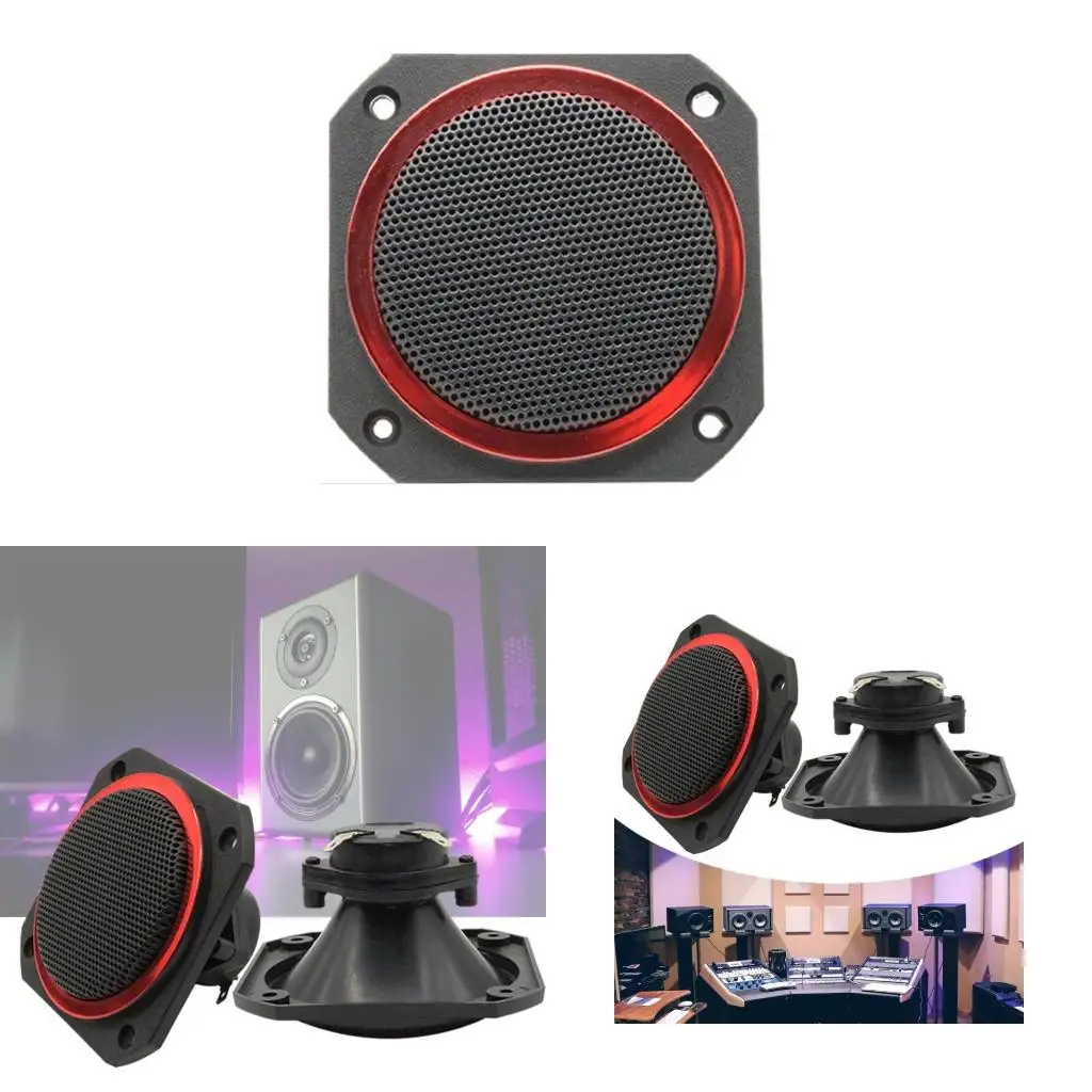 Altavoces piezoeléctricos Tweeter cuadrados 4 pulgadas, durabilidad, Tweeter piezoeléctrico con bocina 98MM, para