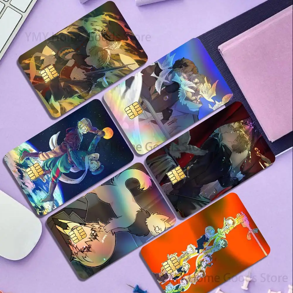 Anime H-Hetalia A-Axis Holographic Laser Shinny Film Skin Cover Sticker for Debit Credit Card Bank Card