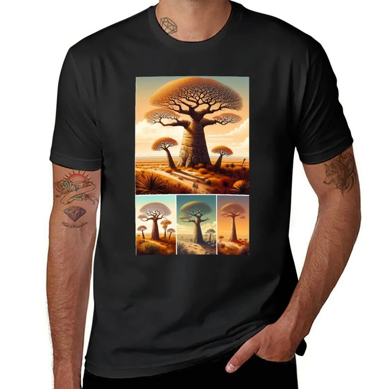 

Inspiration: Africa - 24 (Baobab Tree) T-Shirt blanks oversizeds men workout shirt