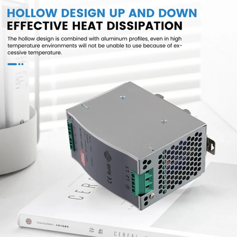산업용 DRH-120-24 스위칭 전원 공급 장치 스위치, 단일 출력 24V, 380AC, 120W