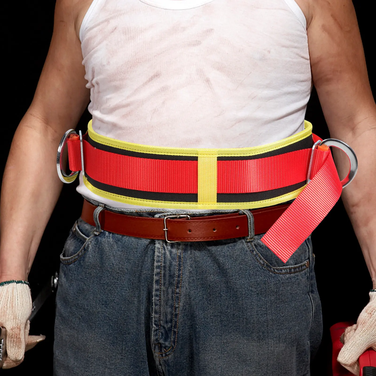 

Single Waist Safety Belt Comfortable Secure Fit for Mountain Climbing Safety Mountaineering Climbing Belt