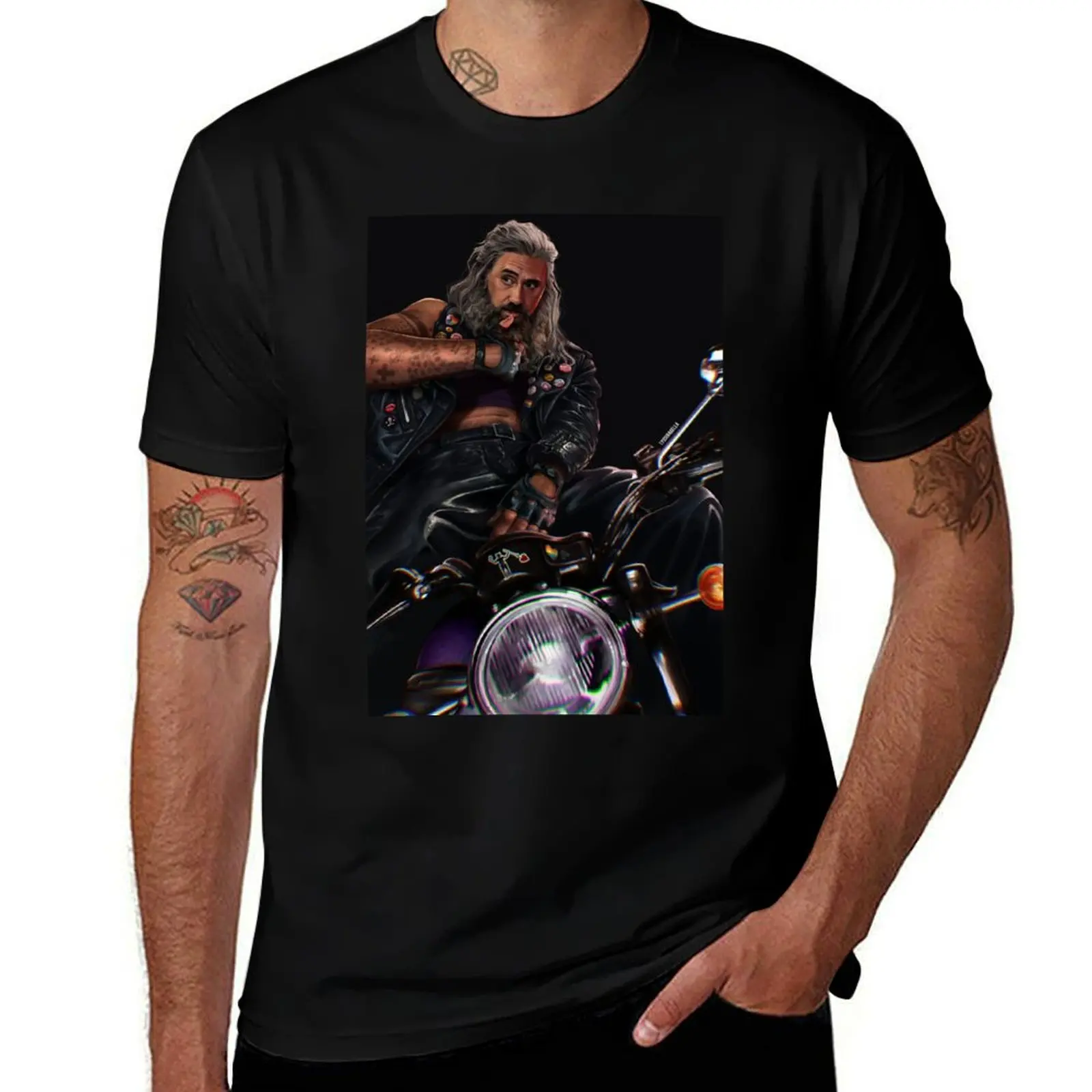 

More Biker Blackbeard T-Shirt blue lock croswit shirt man cheap stuff Men's t-shirt