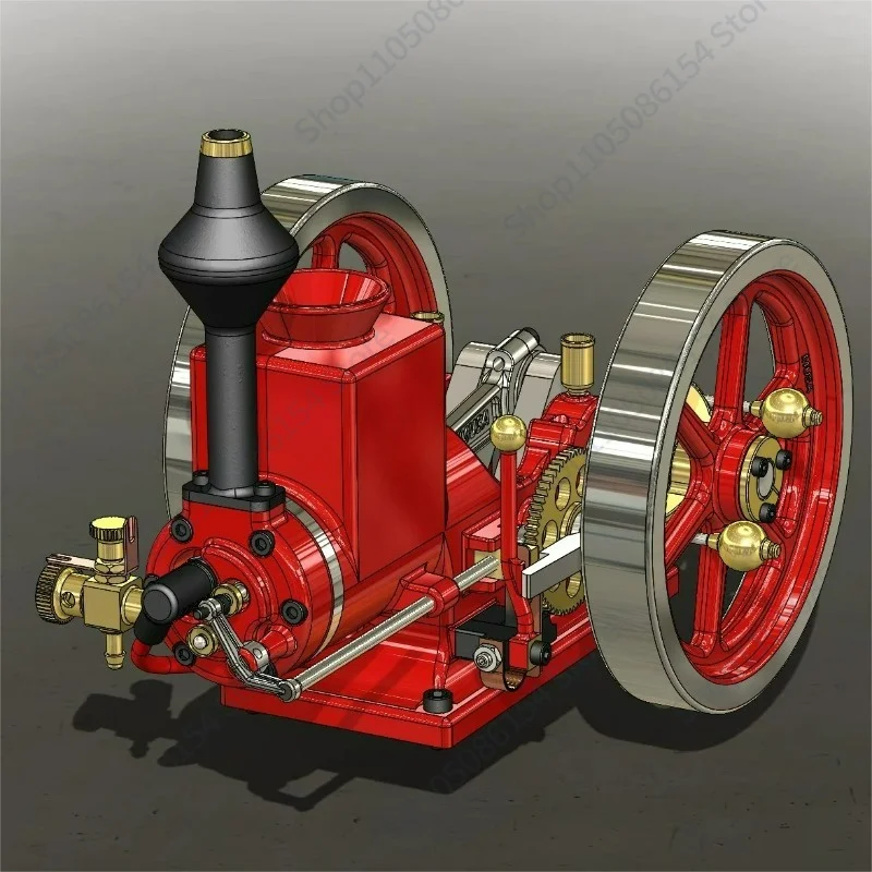 Startable Mini Engine Engine Model Hand-held Tractor Head Alloy Horizontal Toy