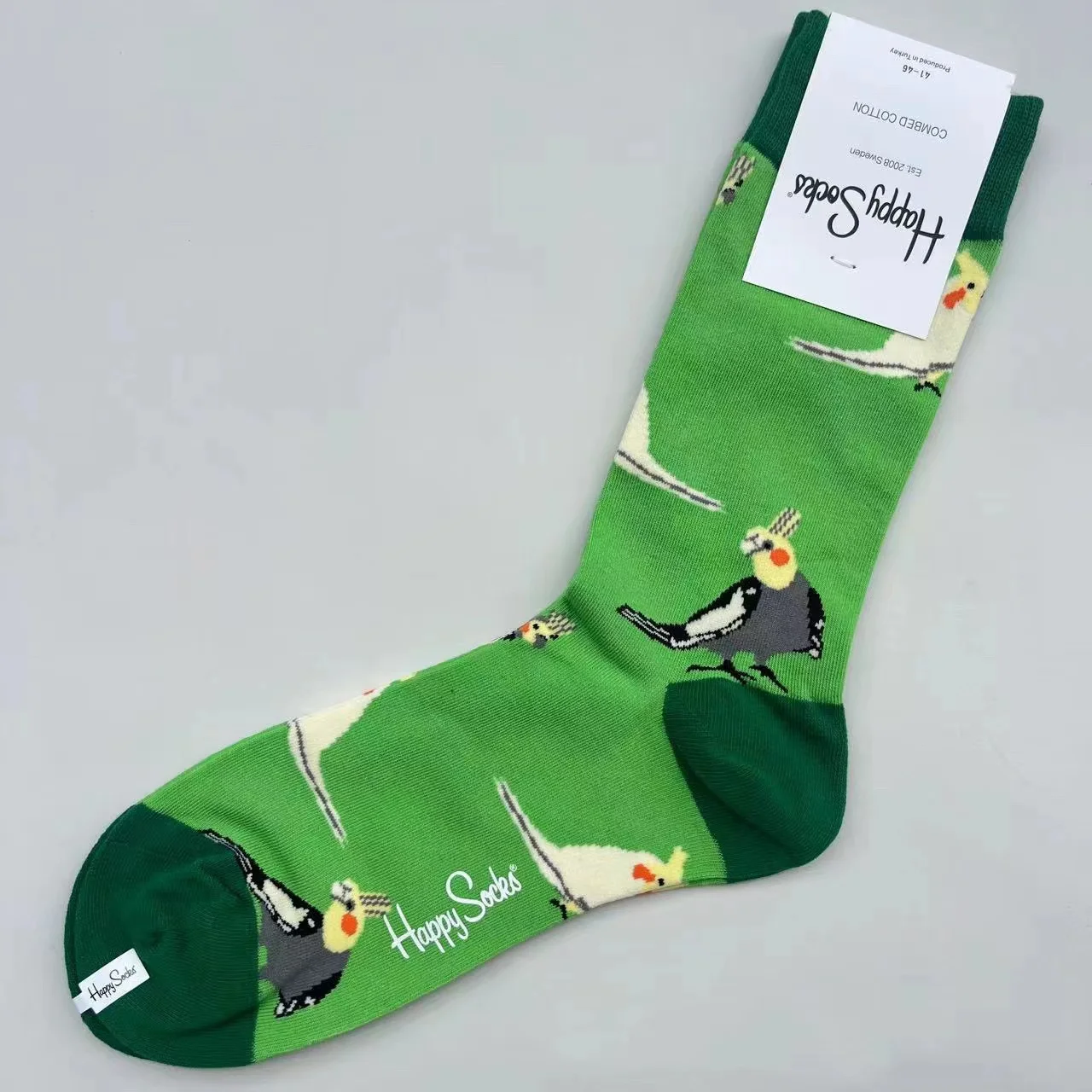 Happy Socks Mid-tube sokken voor heren Vier seizoenen puur katoen Klassieke sokken MAAT 41-46