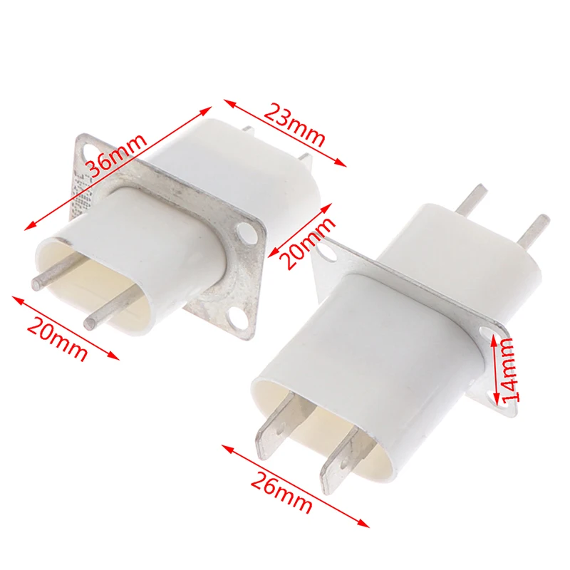 5Pcs Electronic Microwave Oven Magnetron 4 Filament Pin Sockets Converter For Home Microwave Oven Replacement Accessories