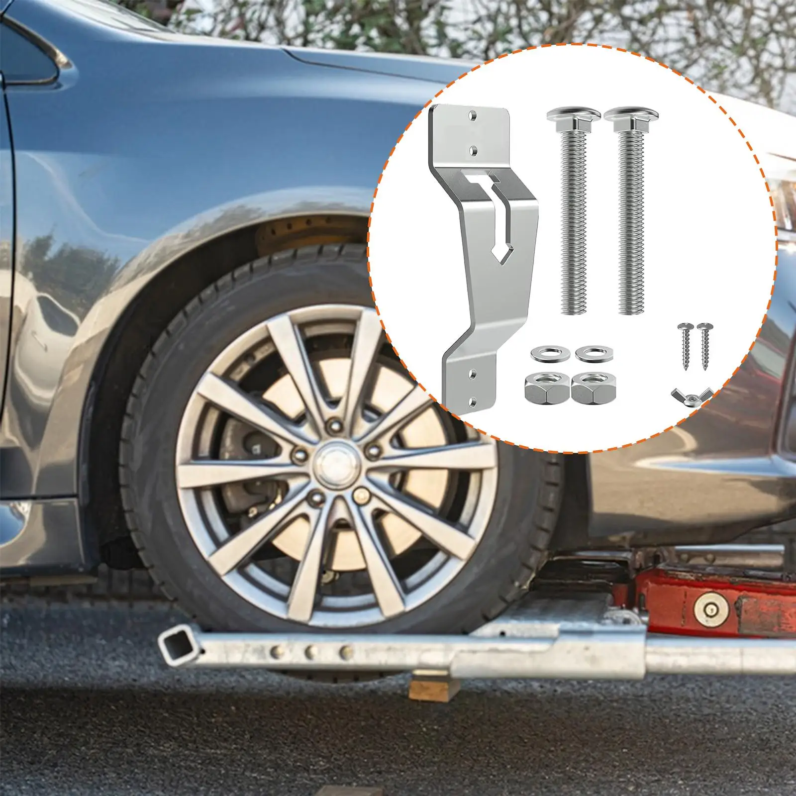 

Spare Tire Carrier Wall Mounted Convenient to Repair and Carry Practical Enclosed Trailer Accessories for Garages Trucks