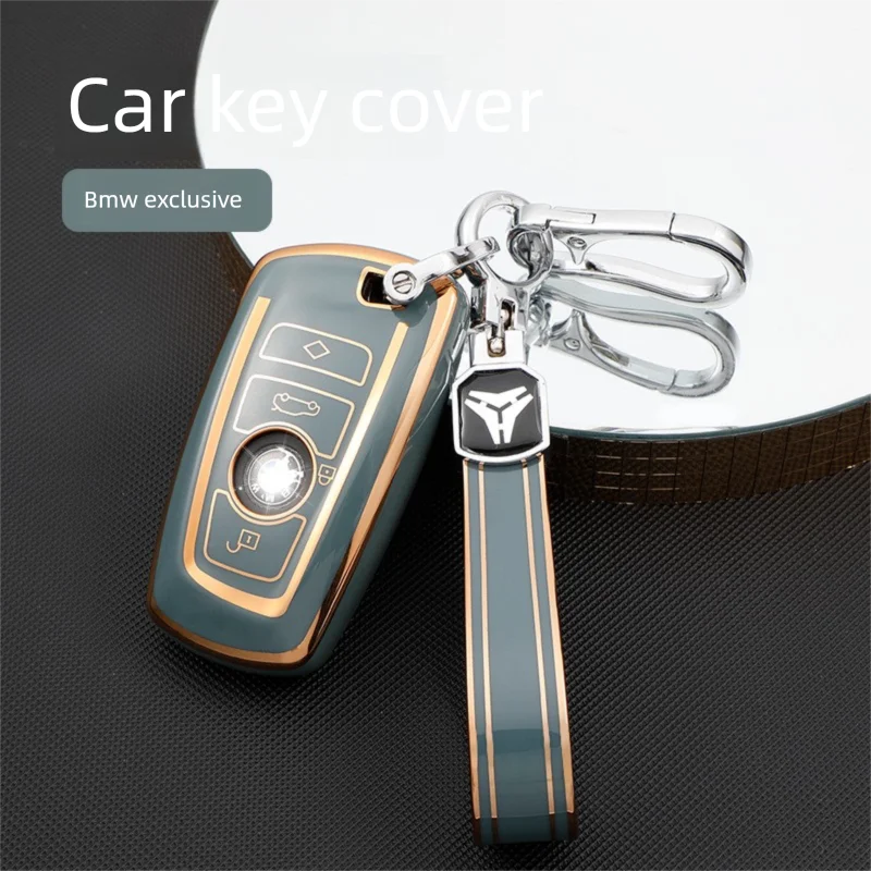 

Suitable For BMW 320Li 5 3 1 Series 535 Case 525X3x4 Car Key Shell Gold Edge Model