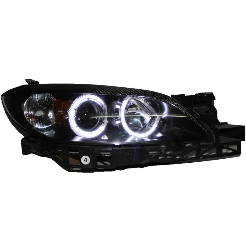 led angle eye headlight assembly for Mazda M3 2006-2012  hernia xenon lamp low high beam streamer turn signal car accessories