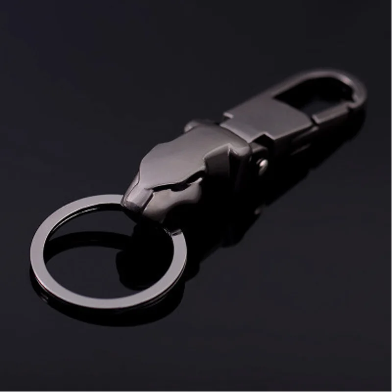 Alloy Leopard Head Auto Keychain Key Holder Keyring For Jaguar F-PACE XJ XE XF XJ F-TYPE E-PACE