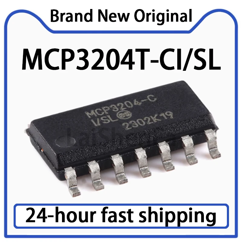 1PCS MCP3204T-CI/SL… - image