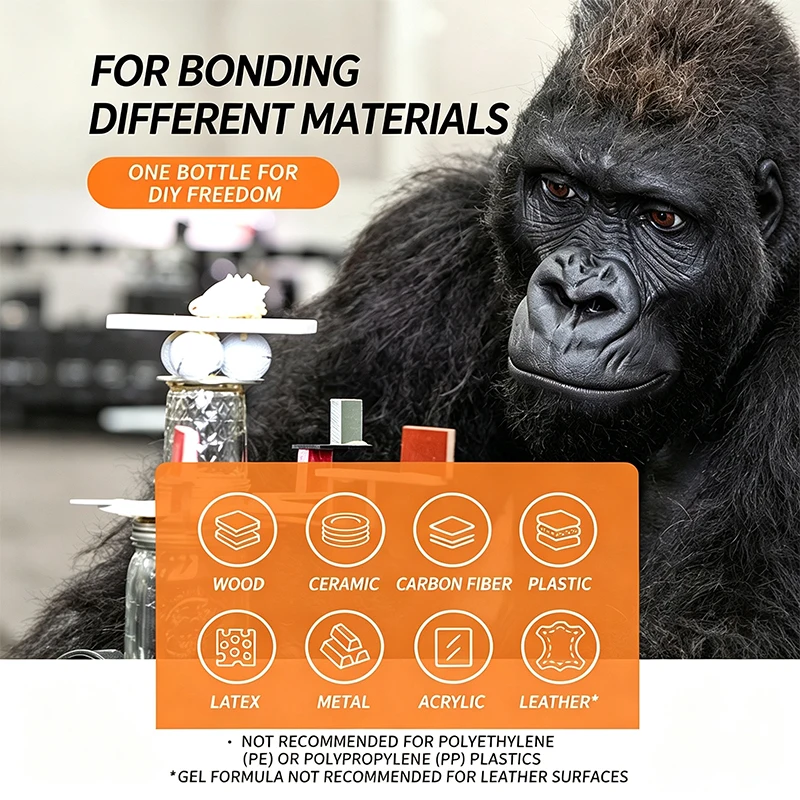Gorilla Super Glue Gel XL, Clear Glue,All Purpose and Fast Setting for Projects and Repairs - view 3
