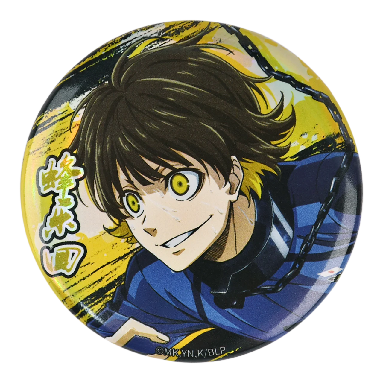 58mm Anime BLUE LOCK Bachira Meguru Isagi Yoichi isagoat isg41 Iemon Okuhito Cosplay COSTUME Badge Pin SPTE Tinplate Brooch﻿