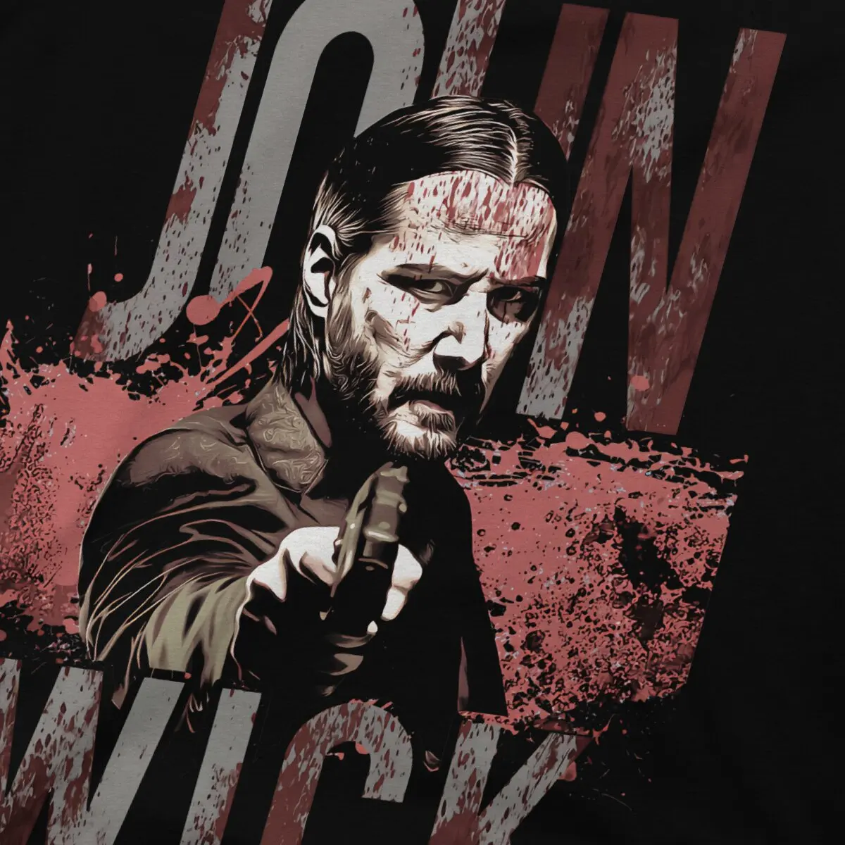 Action Classic TShirt For Male John Wick Film Clothing Fashion Polyester T Shirt Soft