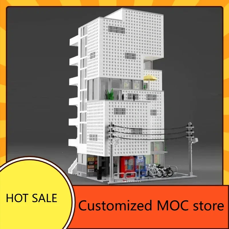6306PCS Hot City Selling Sugar Architecture MOC Puzzles StreetView Assembly Creative Birthday Toy Christmas Gift for Kids Age