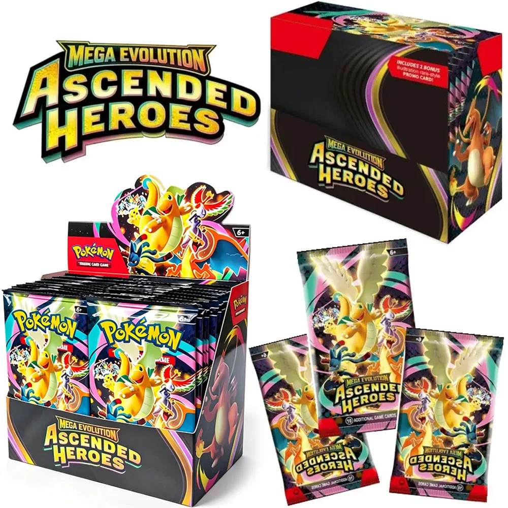MEGA EVOLUTION SCARLET&VIOLE 360PCS/Set Pokémon Card 151 Prismatic Evolutions Black Bolt English Booster Battle Transaction Card