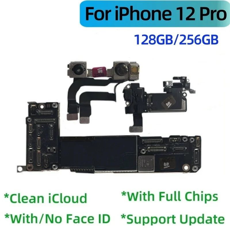 لوحة أم تم اختبارها 100% غير مقفلة لهاتف iPhone 12 mini 12 Pro Max تحديث دعم iCloud النظيف مع لوحة رئيسية للوحة المنطق لمعرف الوجه