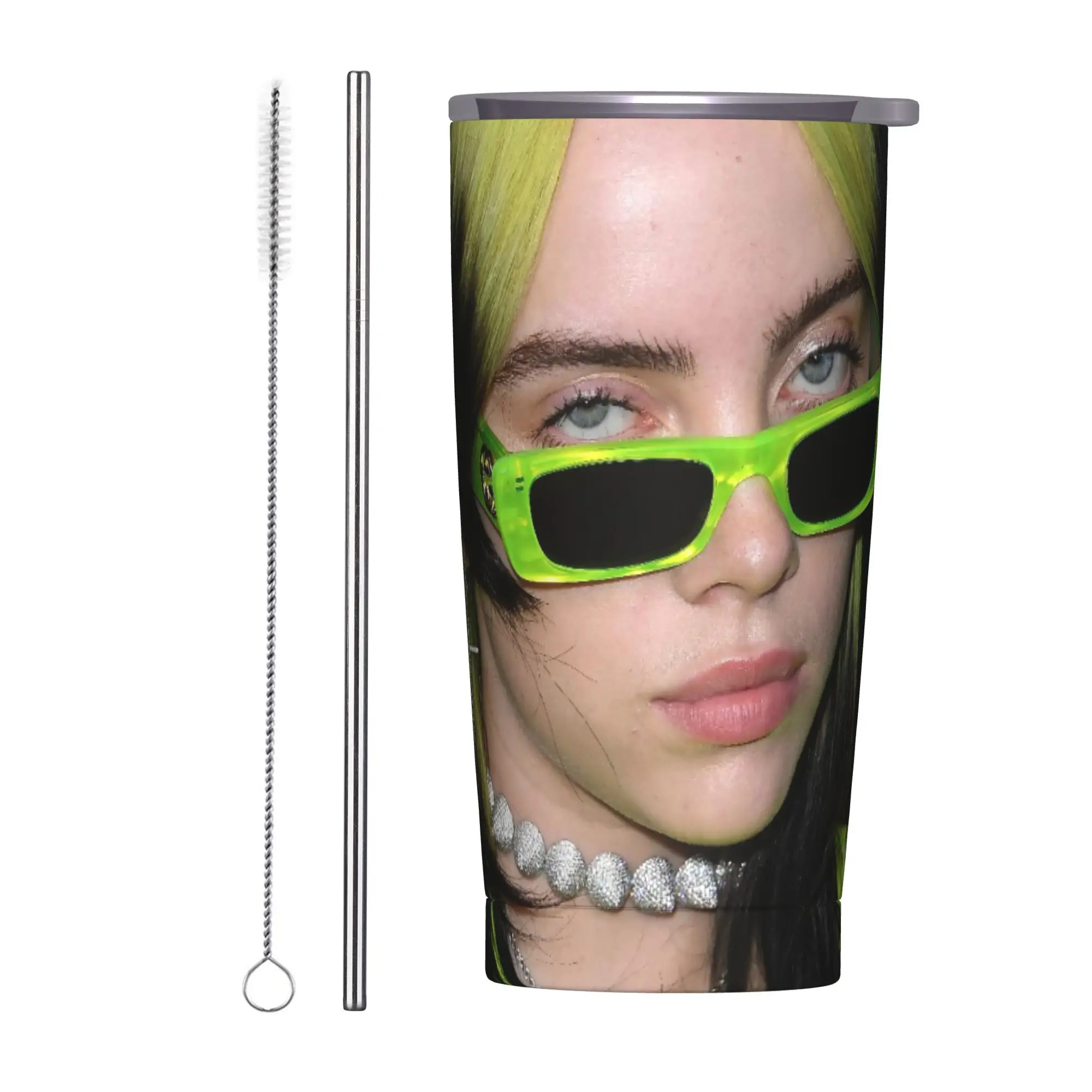 Singer Billies Tumbler Vacuum Insulated Coffee Cups with Lid Straw Car Mug Hot Cold Drink