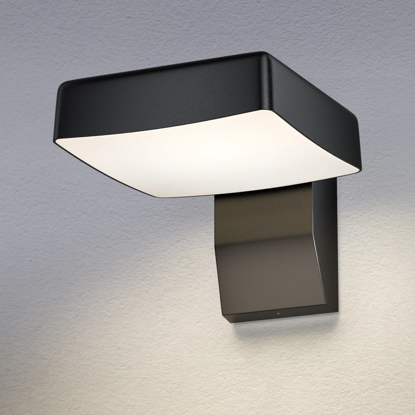 Modern Outdoor Wall Lights, 20W 2200LM Square Lampshade, IP54 Waterproof, 3000K Warm White Light