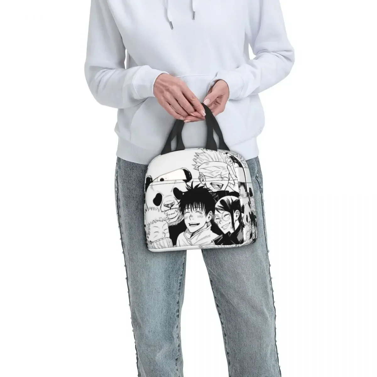 Jujutsu Kaimmense-Sac Isotherme Portable pour Pique-Nique, Glacière Thermique, Boîte à Déjeuner, Fourre-Tout pour Femme, Travail, École, Enfant