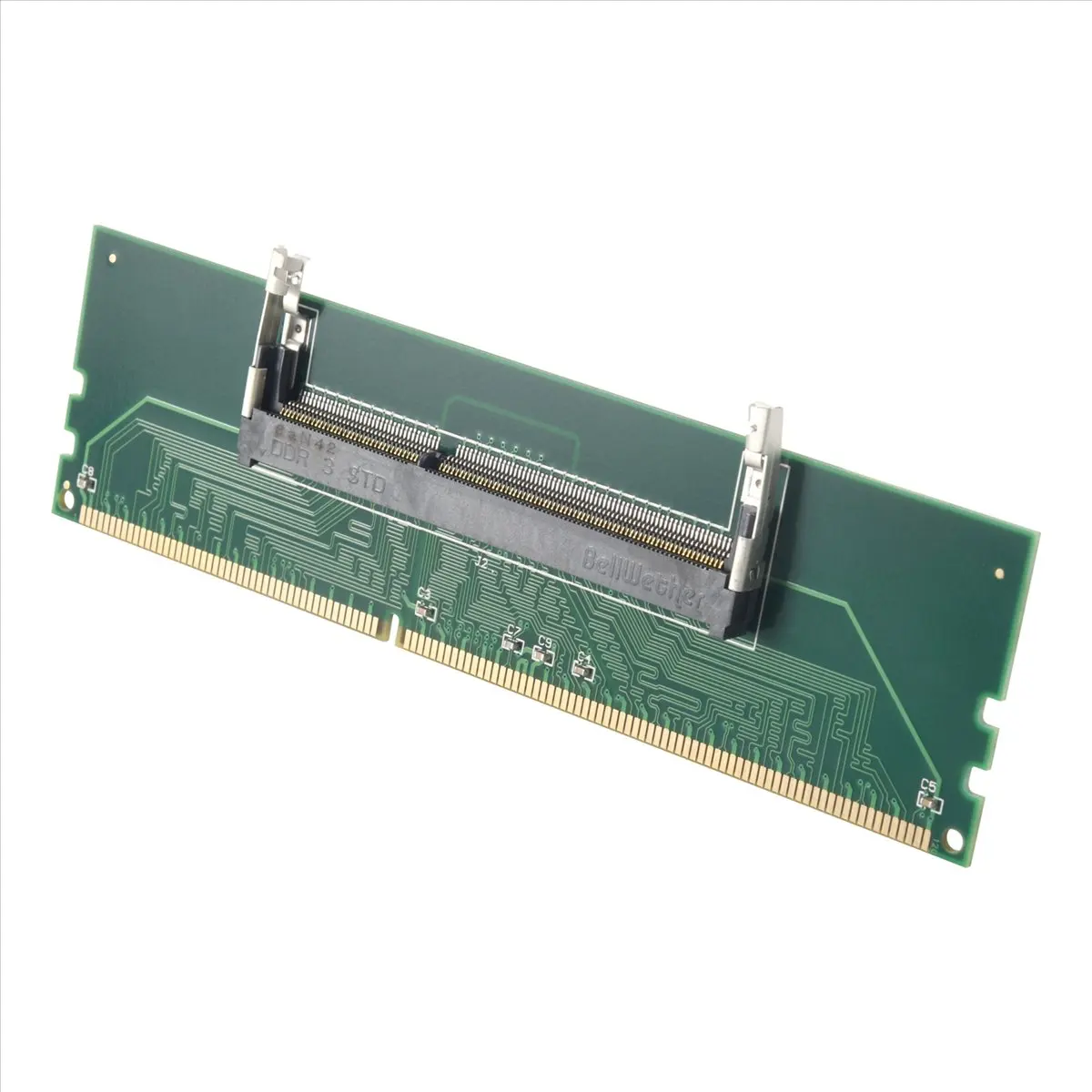 A59E 1.5V DDR3 204 Pin Laptop SO-DIMM to Desktop DIMM Slot Memory Adapter