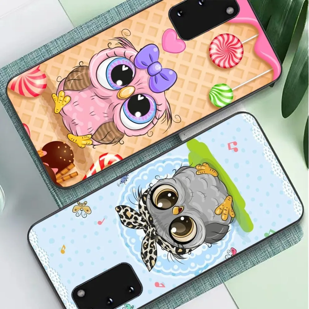 

Cartoon Cute Owl Phone Case For Samsung S 9 10 20 21 22 23 30 23 24 Plus Lite Ultra FE S10lite Fundas