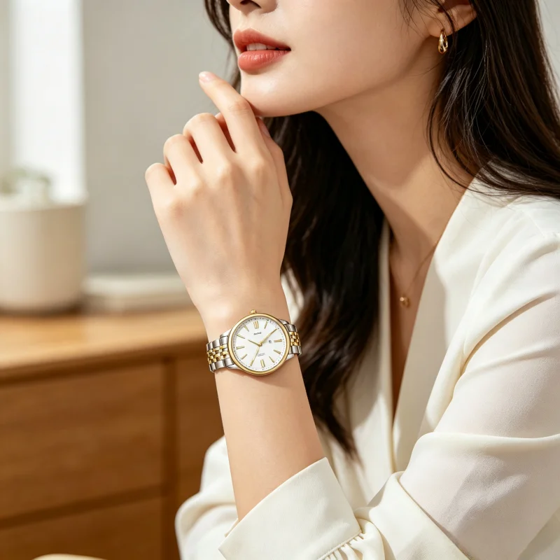 

1Pc Fashion Women Watch Silver Bracelet, Vintage & Luxury Ins Style, Elegant & Versatile Quartz Watch Ladies Watch Reloj Mujer