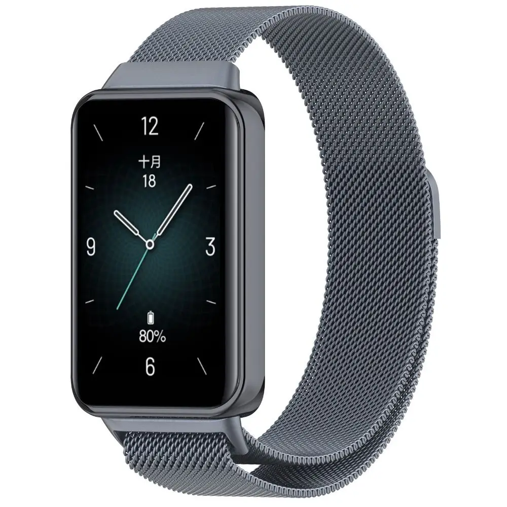 Pasek Milanese Loop do inteligentnego zegarka Huawei Honor Band 9 Nowa metalowa opaska na nadgarstek ze stali nierdzewnej do bransoletki Honor Band 9 Pasek do zegarka