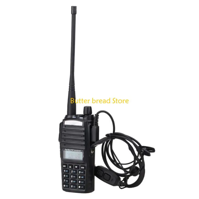 W89C Push Double Push to Talk Protect Acoustic Headset لـ 82 Series Radio -Way Radio