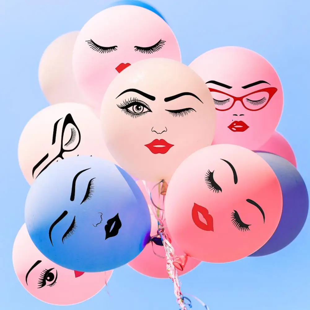 Fun Occasion Face Decals Face Stickers Waterproof 6 Sheets Face Stickers Set Lips Eyes Eyebrows Nose Decals for Holiday
