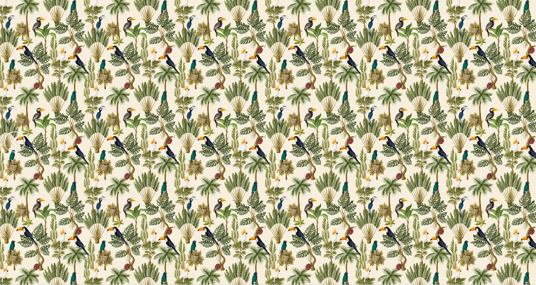 Customized wallpaper Tropical rainforest pastoral fairy tale decorative wallpaper Forest forest animals and plants 3d wallpaper