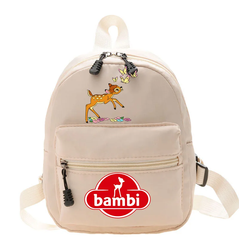 Bambi Mini Lovely Women's Backpack 2024 New Fashion Cartoon Backpack Ins Style Kawaii Bag Women's Convenient Simple Backpacks