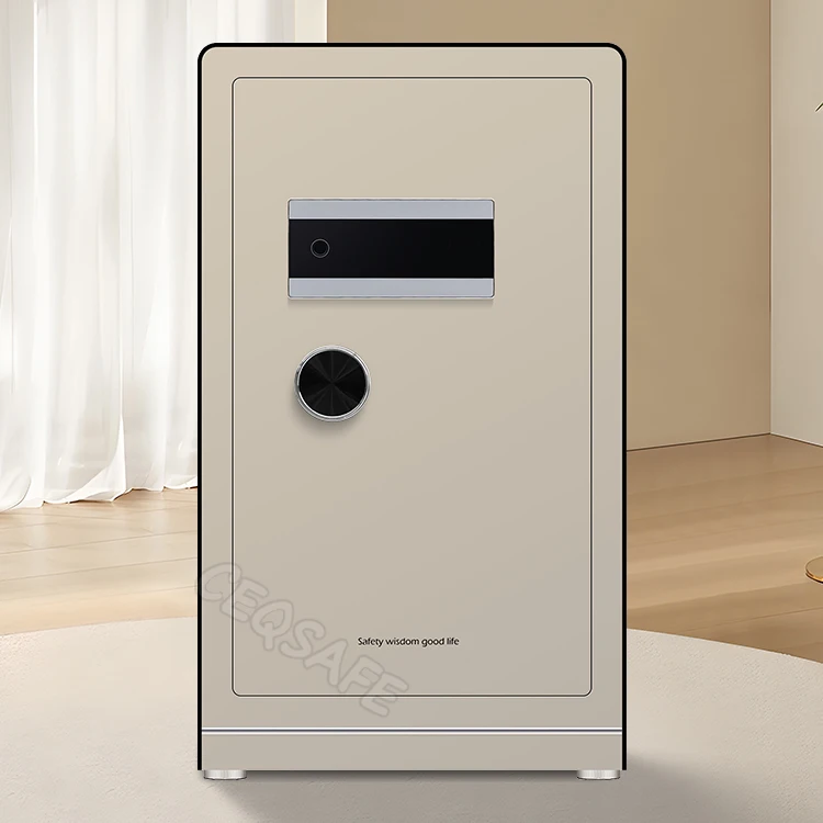 CEQSAFE TUYA APP WIFI Biometric Fingerprint Digital Safe Box Heavy Security Steel Money Electronic Safes for Home Office Hotel