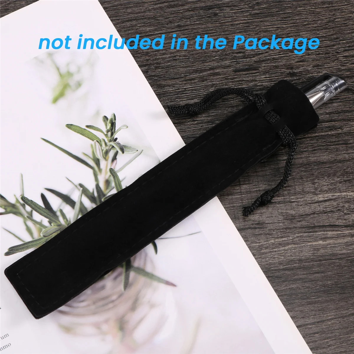 

A03V 200 Pcs Black Velvet Pen Pouch Sleeve Holder Single Pen Bag Case Pencil Bag