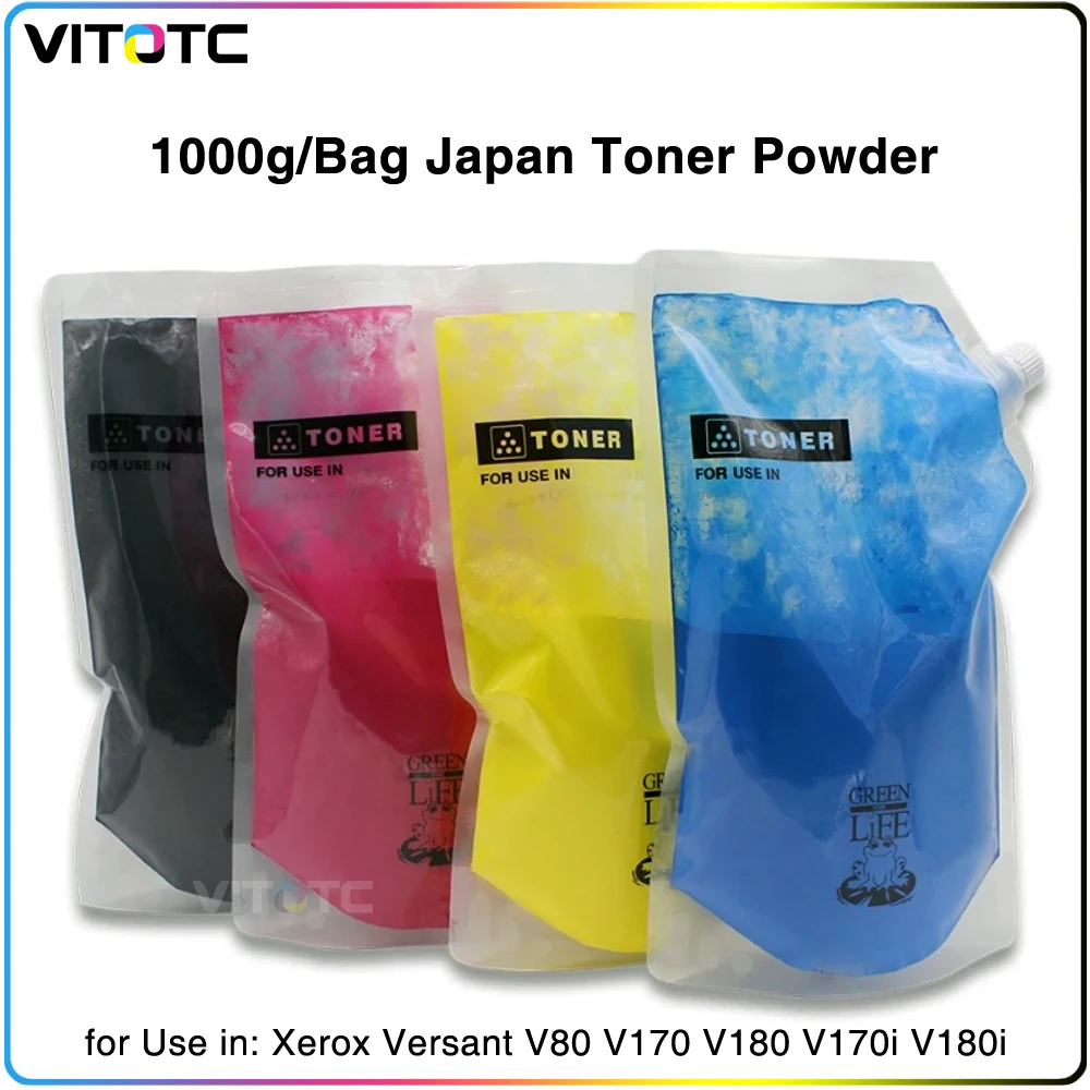 1000g Japan Toner Powder V80 V180 V280 toner Color Compatible for Xerox Versant 80 180 V170 V170i V180i Press CT202292 Printer