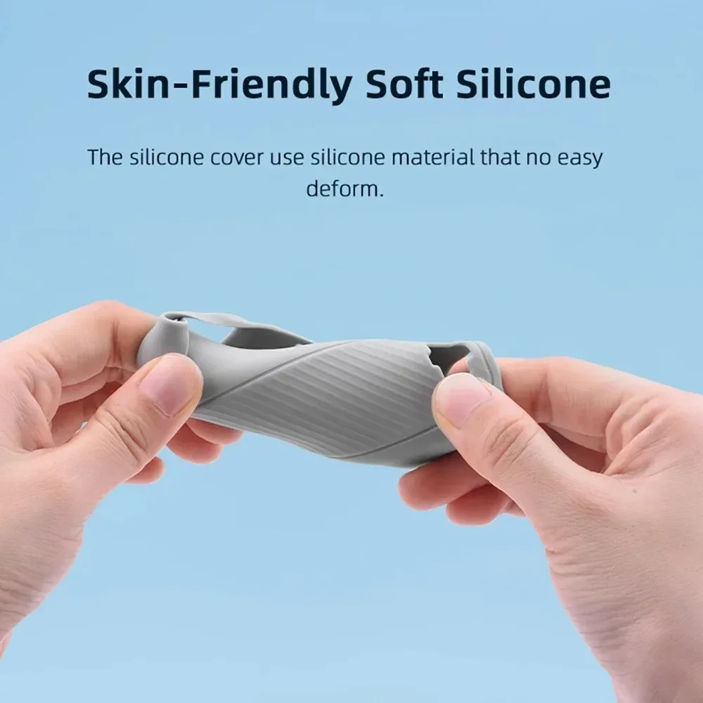 BRDRC Silicone Case Anti-bump Cover for DJI Osmo Pocket 3 Gimbal Camera Anti-Scratch Handle Soft Protective Case Lens Cap